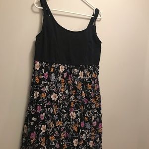 Floor length floral dress